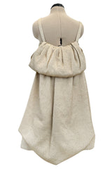 Fall 2007 Bottega Veneta by Tomas Maier Strapless Gold Metallic Dress w Puffed Skirt