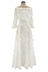 Prettiest Pre-Fall 2017 Christian Dior by Maria Grazia Chiuri Look 21 White Floral Applique Dress