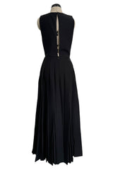 Fall 2015 Valentino by Pierpaolo & Piccioli & Maria Grazia Chiuri Open Side Pleated Skirt Dress