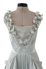 Prettiest Resort 2009 Valentino by Alessandra Facchinetti Look 16 Palest Dusty Green Silk Organza Dress