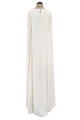 Spring 2019 Oscar de la Renta by Laura Kim & Fernando Garcia Gold Embellished Ivory Caftan Dress