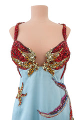 Phenomenal Spring 2021 Versace by Donatella Versace Runway Look 77 Embellished Starfish Dress