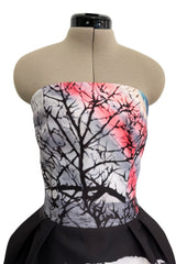 Superb Fall 2013 Mary Katrantzou Runway Print From Look 7 Strapless Bubble Skirt Mini Dress