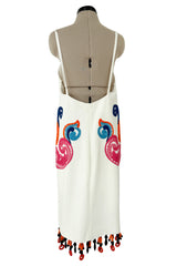 Exceptional Spring 2011 Prada Runway & Ad Campaign Embroidered White Dress