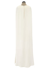 Resort 2015 Look 78 Valentino by Pierpaolo & Piccioli & Maria Grazia Chiuri Ivory Caped Sleeve Silk Dress