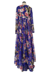 Well Documented Fall 2014 Dolce & Gabbana Runway Look 17 Woodland Creature Silk Chiffon Dress