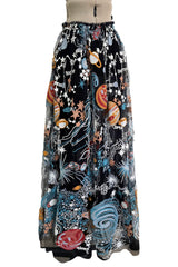 Pre-Fall 2015 Valentino by Maria Grazia Chiuri & Pierpaolo Piccioli Embroidered & Net Cosmos Skirt