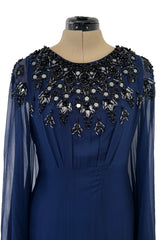 Cruise 2009 Christian Dior by John Galliano Beaded Silk Chiffon Caftan Dress