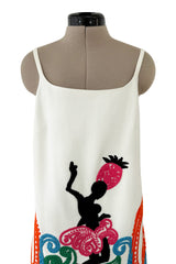 Exceptional Spring 2011 Prada Runway & Ad Campaign Embroidered White Dress