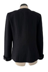 Fall 2015 Chanel by Karl Lagerfeld Brasserie Gabrielle Runway Look 89 Black Tweed Jacket