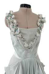 Prettiest Resort 2009 Valentino by Alessandra Facchinetti Look 16 Palest Dusty Green Silk Organza Dress