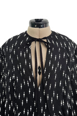 Documented Fall 2017 Rosie Assoulin Runway Black & White Wool & Silk Swash Buckler Top