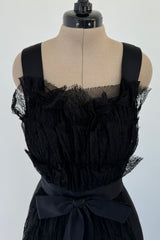 Chanel 2015 Pre-Fall Metiers d'art Black Lace Dress