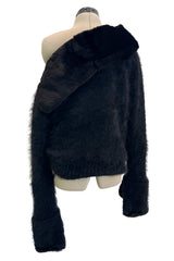 Fall 2001 Gucci by Tom Ford Runway Look 26 Sheared Mink & Softeest Black Angora Sweater