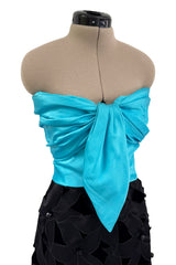 Fall 1984 Givenchy by Hubert de Givenchy Haute Couture Runway Sample Strapless Dress
