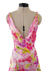 Outstanding Resort 2023 Versace by Donetella Versace Look 18 Tribute to Spring 2004 Pink Dress