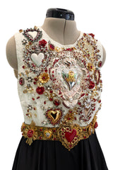 Rare Spring 2015 Dolce & Gabbana Runway Look 4 Mini Dress w Lace & Intricate Embellishment Details