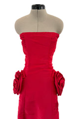 Modern Valentino by Pierpaolo Piccioli Homage to the Fall 2004 Runway Look 53 Strapless Red Silk Dress