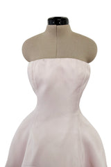 Outstanding 2014 Christian Dior by Raf Simons Strapless Palest Soft Pink Dress w Tiered Skirting