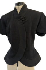 Incredible Spring 1999 Christian Dior by John Galliano Black Crop Jacket