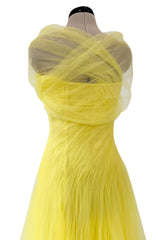 Magical Spring 2015 Ralph Lauren Purple Label Runway Look 48 Yellow Net Dress