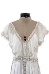 Resort 2017 Valentino by Pierpaolo Piccioli & Maria Grazia Chiuri Runway Look 67 Beaded Cotton Dress