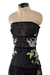 Spring 2012 Valentino Net & Floral Strapless Runway Dress by Maria Grazia Chiuri & Pierpaolo Piccioli