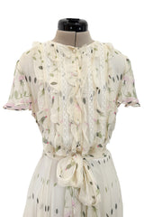 Dreamiest Resort 2020 Valentino by Pierpaolo Piccioli Runway Look 23 Silk Chiffon Print Dress