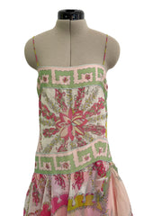 Spectacular Spring 2012 Emilio Pucci by Peter Dundas Runway Look 14 Pink Print Dress w Multi Layered Skirt