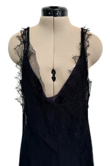 Prettiest Fall 2006 Christian Dior by John Galliano Black Silk & Net Dress w Beaded Detail