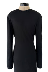 Iconic Fall 1989 Geoffrey Beene Heavily Documented Backless Jersey Dress