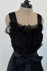 Chanel 2015 Pre-Fall Metiers d'art Black Lace Dress