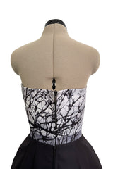 Superb Fall 2013 Mary Katrantzou Runway Print From Look 7 Strapless Bubble Skirt Mini Dress