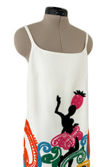 Exceptional Spring 2011 Prada Runway & Ad Campaign Embroidered White Dress