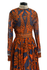 Spring 2016 Valentino by Pierpaolo Piccioli & Maria Grazia Chiuri Runway Look 50 Giraffe Printed Cotton Dress