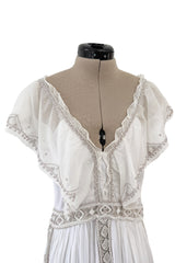 Resort 2017 Valentino by Pierpaolo Piccioli & Maria Grazia Chiuri Runway Look 67 Beaded Cotton Dress