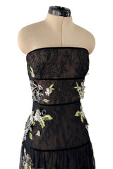 Spring 2012 Valentino Net & Floral Strapless Runway Dress by Maria Grazia Chiuri & Pierpaolo Piccioli