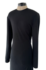 Iconic Fall 1989 Geoffrey Beene Heavily Documented Backless Jersey Dress