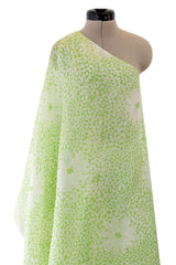 Dreamy Spring 1974 Lanvin by Jules-Francois Crahay Pale Green Floral Print One Shoulder Dress