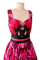 Beautiful Resort 2020 Alexander McQueen by Sarah Burton Floral Printed Cotton Dress w Belt