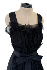 Exceptional Pre-Fall 2015 Chanel by Karl Lagerfeld Runway Look 83 Metiers d'Art Black Lace Dress