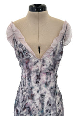 Outstanding Spring 2009 Nina Ricci by Olivier Theyskens Runway Look 12 Floral Printed Silk Dress