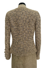 Spring 2000 Balmain Haute Couture by Oscar de la Renta Elaborate Jacket & Matching Skirt