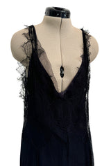 Prettiest Fall 2006 Christian Dior by John Galliano Black Silk & Net Dress w Beaded Detail