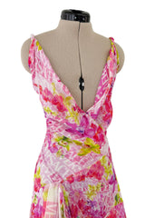 Outstanding Resort 2023 Versace by Donetella Versace Look 18 Tribute to Spring 2004 Pink Dress