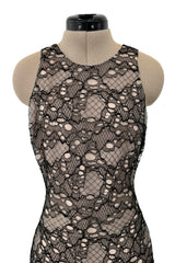 Spring 2012 Alexander McQueen by Sarah Burton Black Lace Dress w Fabulously Full Lower Skirting