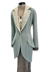 Important Spring 1998 Christian Dior by John Galliano "In a Boudoir Mood" Full Runway Jacket, Skirt & Camisole Set