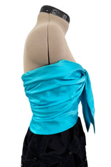 Fall 1984 Givenchy by Hubert de Givenchy Haute Couture Runway Sample Strapless Dress