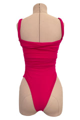 Spring 1990 Giorgio di Sant Angelo Pink Stretch Bodysuit & Skirt