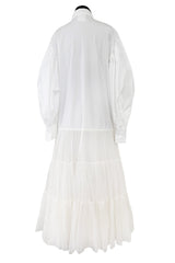 Spring 2020 Valentino by Pierpaolo Piccioli Runway White 'Le Blanc' Tuxedo Front Dress